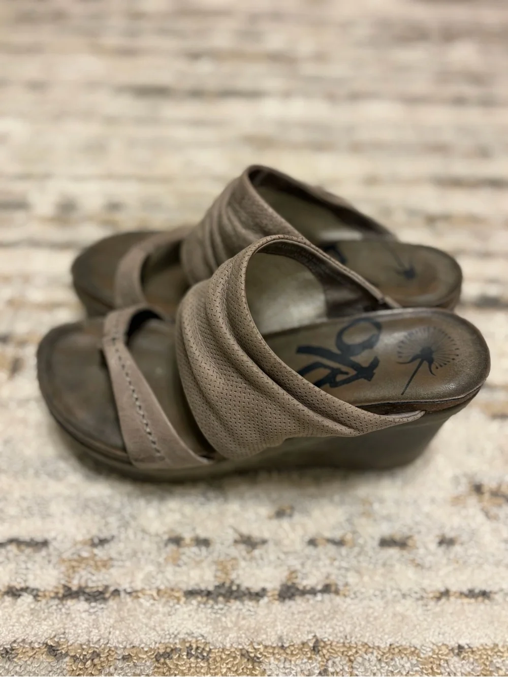 OTBT | Wedge Sandals in Taupe - size 7.5